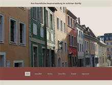 Tablet Screenshot of hausverwaltung-goerlitz.com
